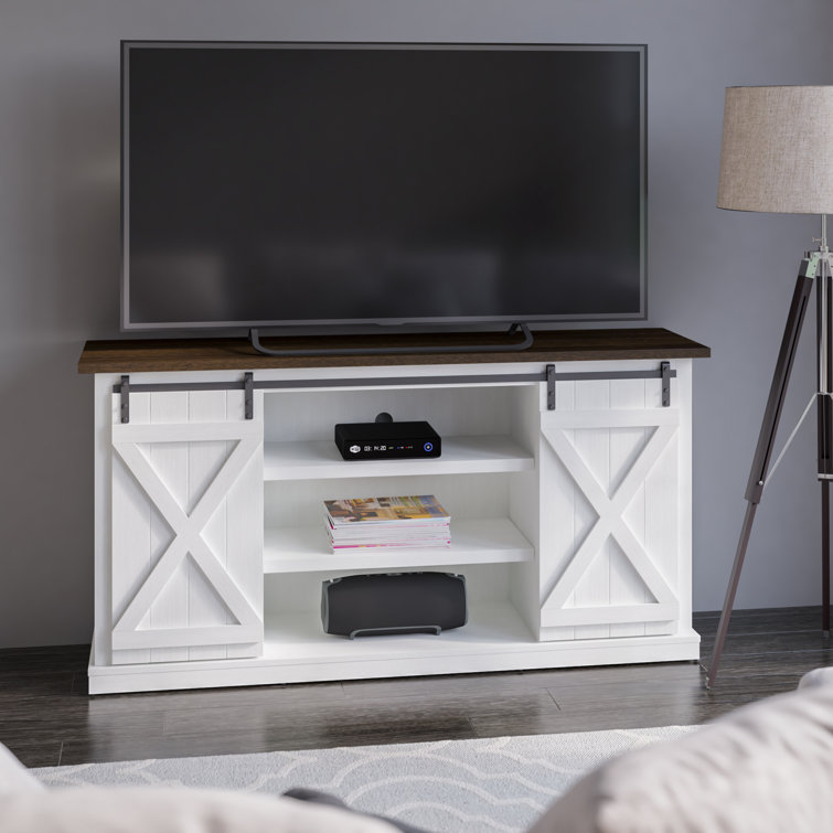 Wayfair barn door tv outlet stand